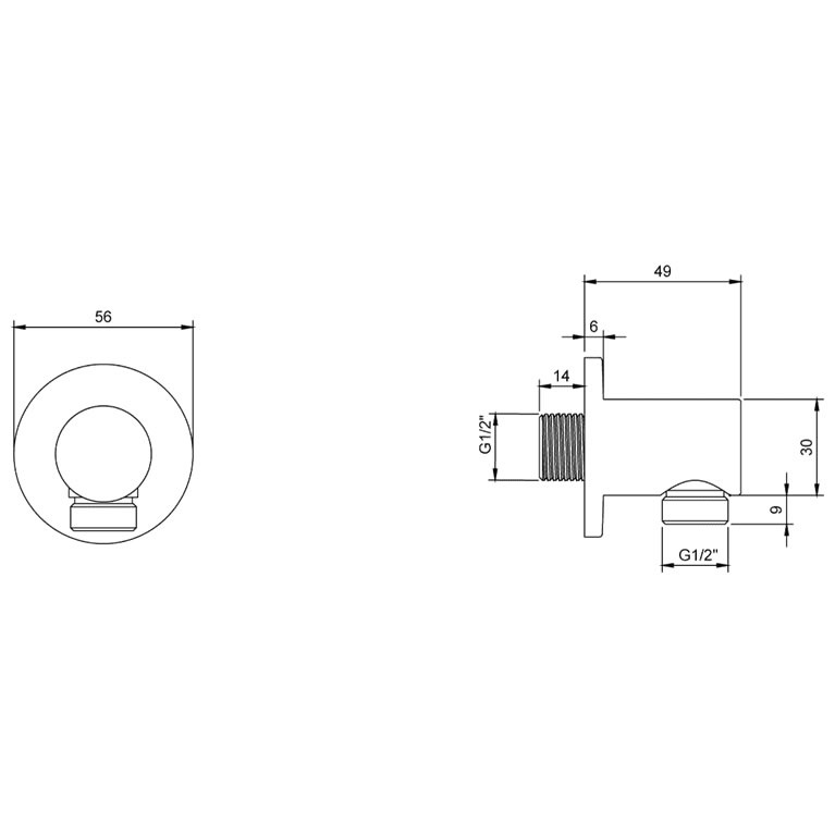 Villeroy & Boch Universal Round Shower Outlet Sanctuary Bathrooms